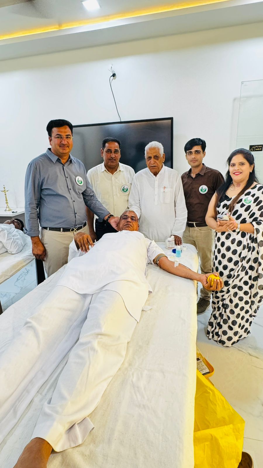 Blood Donation in Progress